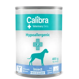 prisnedsättning Calibra VD Dog Hypoallergenic Insekt & Lax 6 x 400 g för hundar