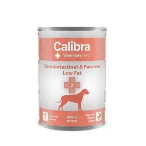 Begränsad tid Calibra VD Dog Gastrointestinal & Pancreas Low Fat Tonfisk och lamm 400 g för hundar