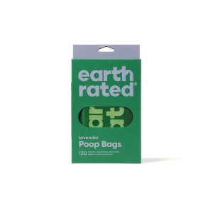 Begränsat antal Bajspåsar Earth Rated med handtag Lavendel