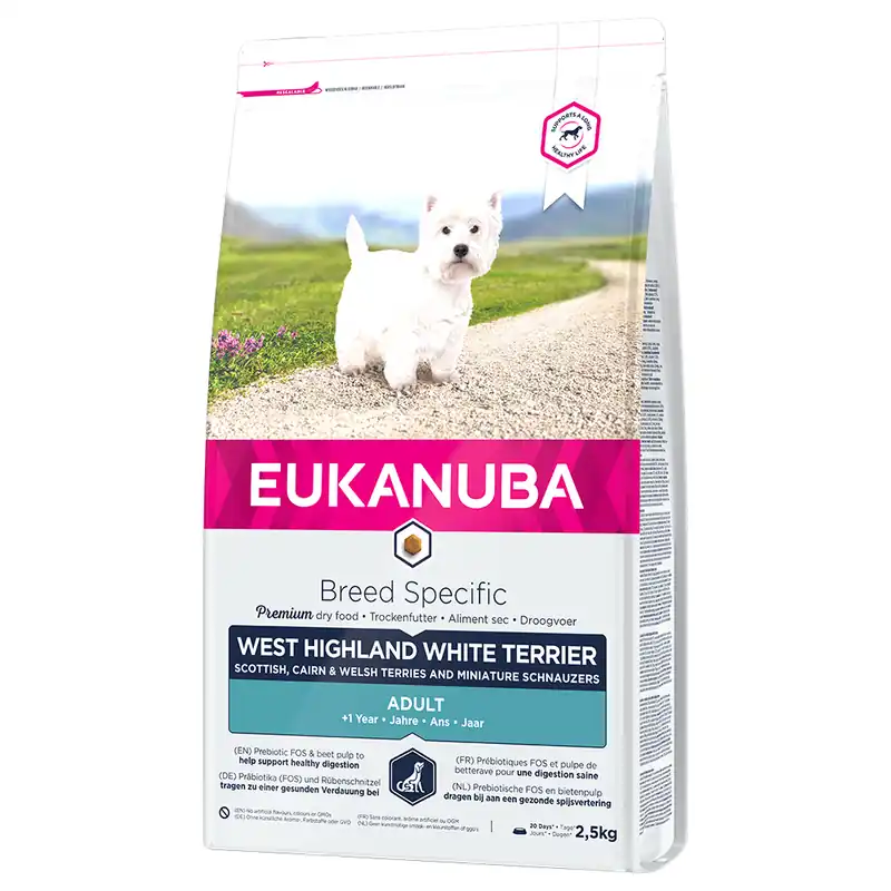 Populär Eukanuba Adult Breed Specific West Highland White Terrier - 2,5 kg
