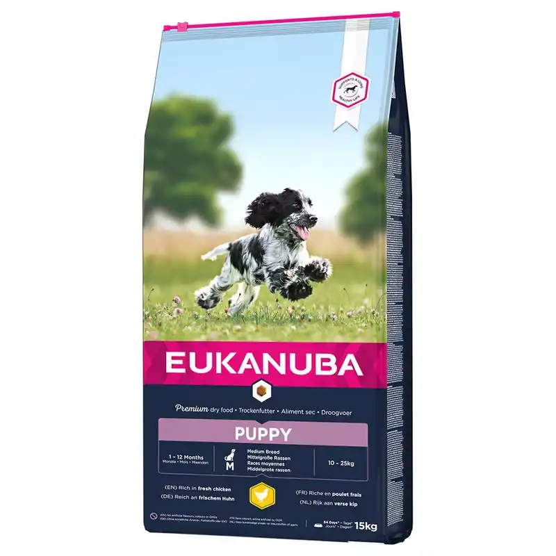Dog Puppy Medium Torrfoder för hund 15kg Nyhet