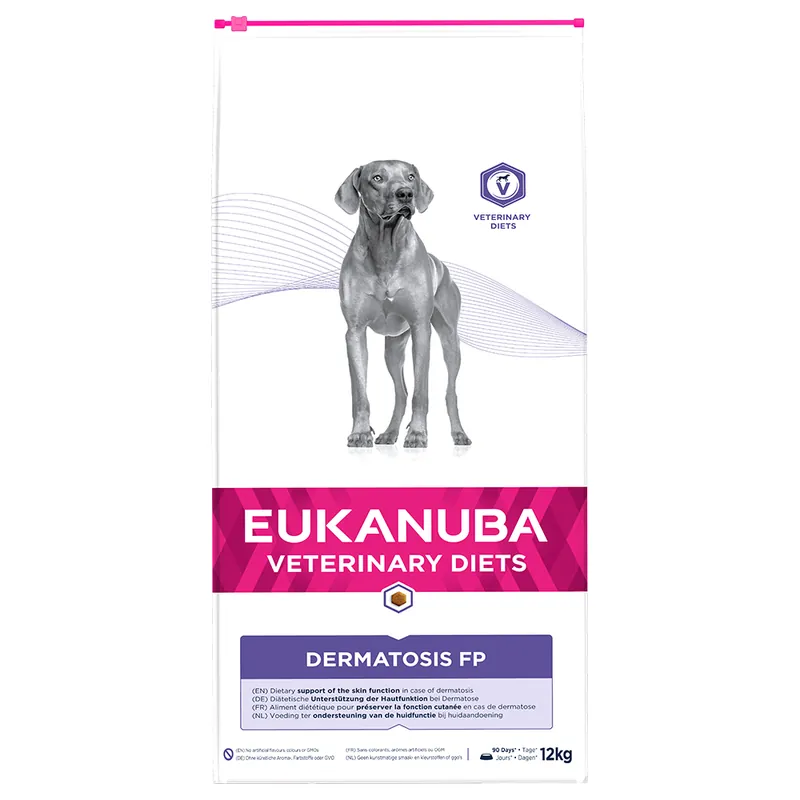 10 + 2 kg på köpet! 12 kg Eukanuba VETERINARY DIETS - Dermatosis Bästa pris