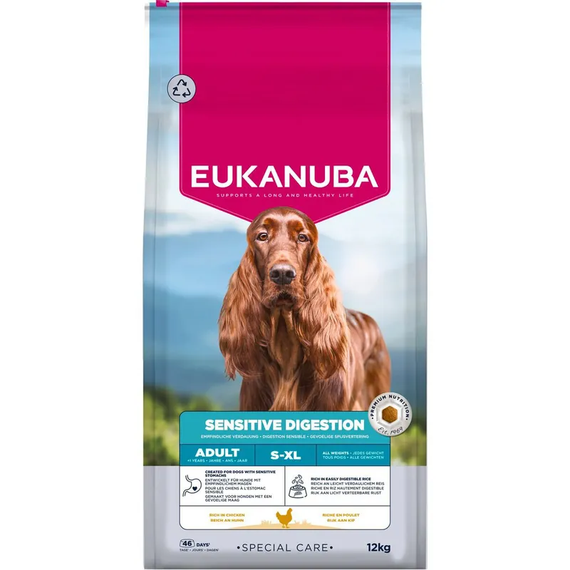 Begränsat erbjudande Eukanuba Dog Special Care Adult Sensitive Digestion All Breeds Torrfoder till Hund