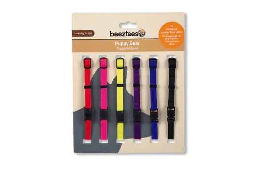 Beeztees valphalsband 6-pack 22–35 cm färgmix Beställ nu