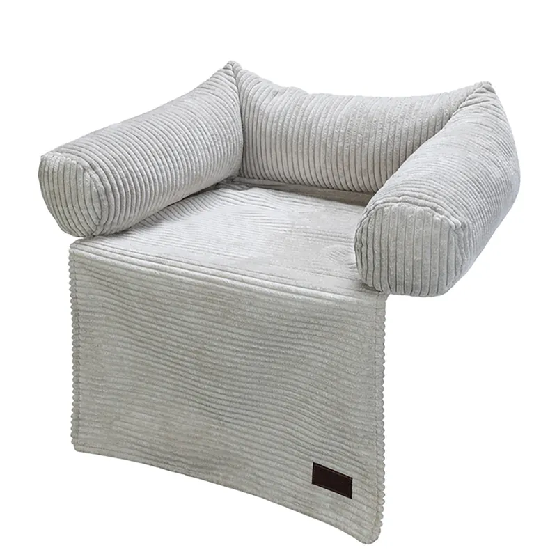 Designed by Lotte soffbädd Ribbed, ljusgrå - ca L 50 x B 45 x H 13,5 cm Premium