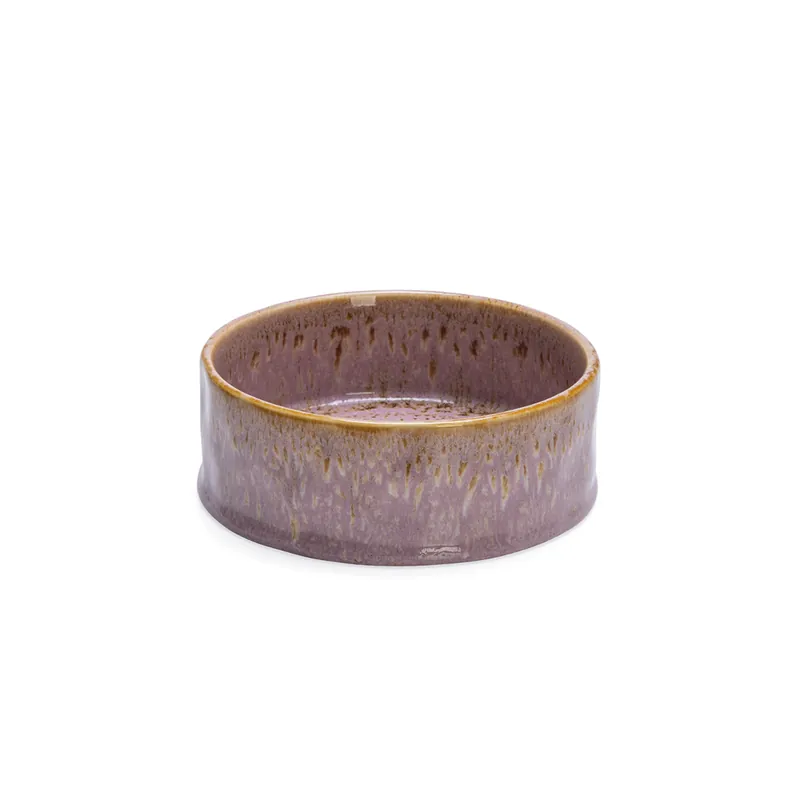 Kampanj Designed by Lotte hundskål i keramik, rosa - 800 ml, Ø 16 x H 6 cm