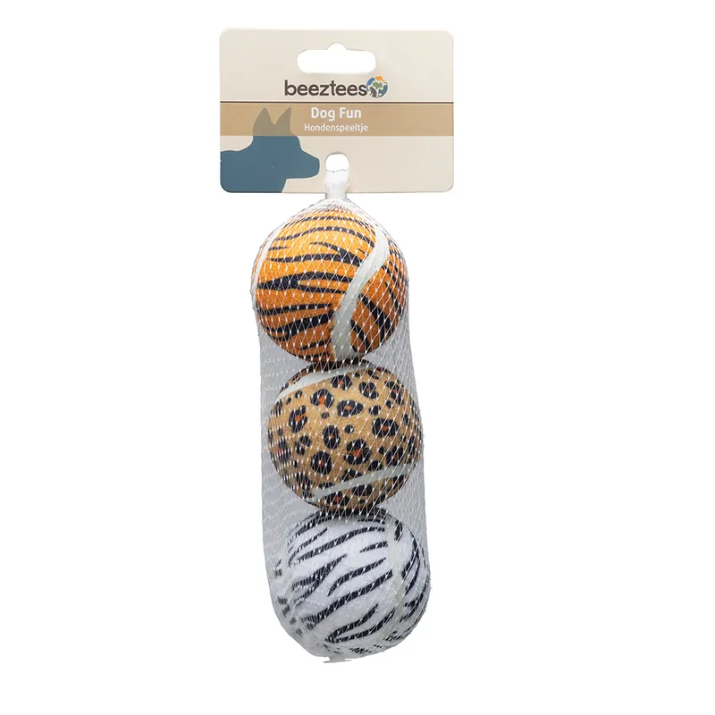 beeztees hundleksak djungelbollar - 3 x Ø 6,5 cm Populärt val