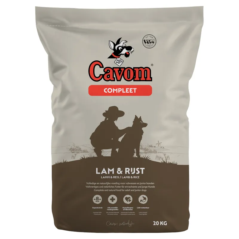 Nedsatt pris Cavom Complete med lamm & ris - 20 kg
