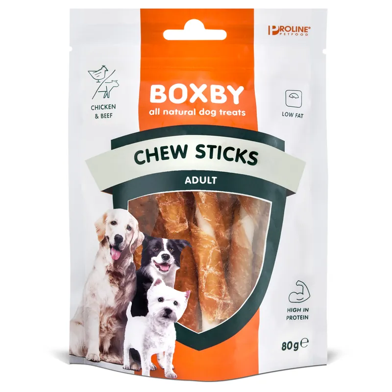 Boxby Chew Stix Chicken - Ekonomipack 3 x 80 g Lägg i varukorgen