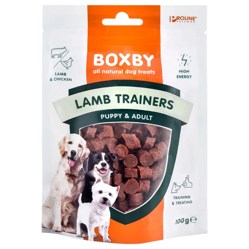 Lägg i varukorgen Boxby Lamb Trainers - Ekonomipack 3 x 100 g