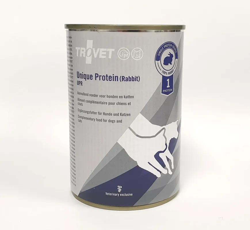 Kampanj Trovet Unique Protein UPR kanin för katter och hundar 400 g PROVFÖRPACKNING