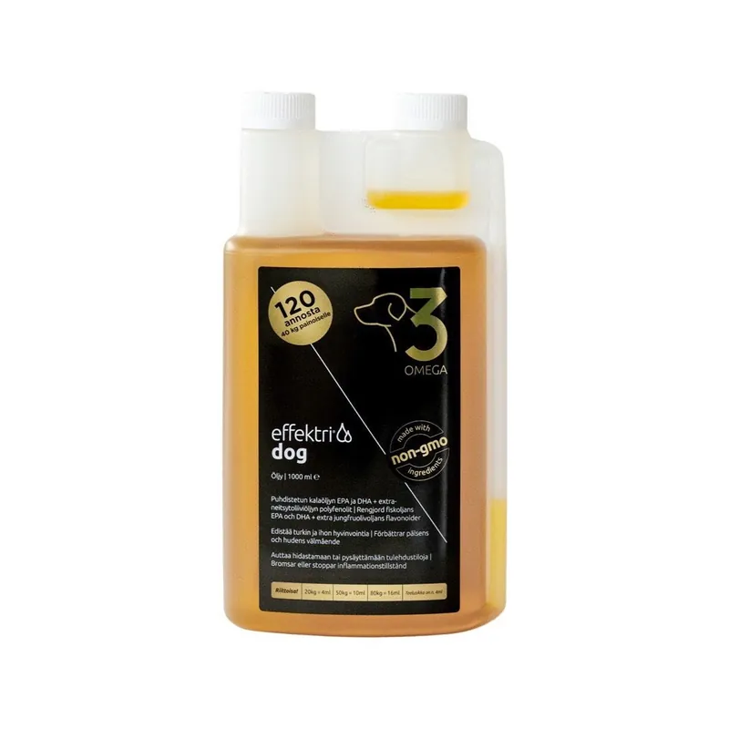 Effektri Dog Omega-3 Olja Kampanj