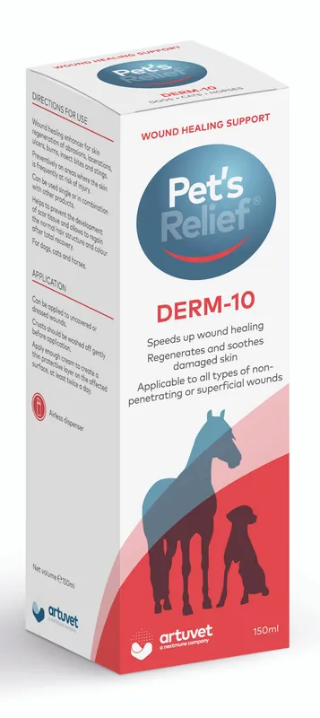Beställ nu Pet’s relief Derm-10 sårkräm - 150 ml