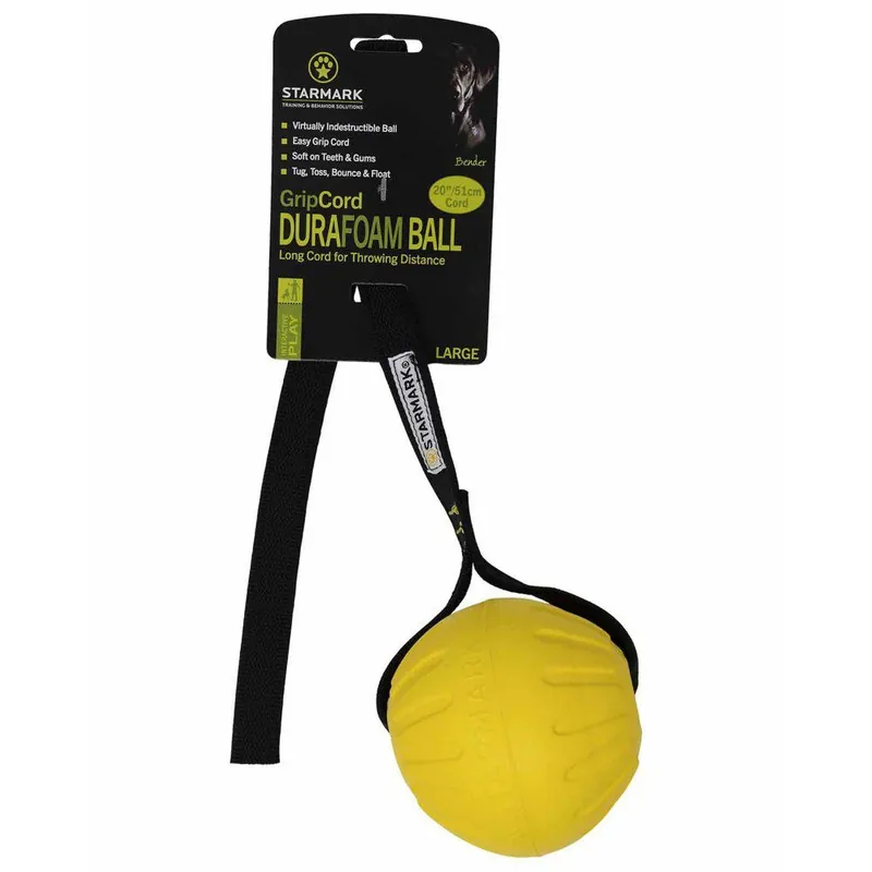 Hundleksak Starmark Gripcord Durafoam Ball Long 9x9x63 cm Nyhet