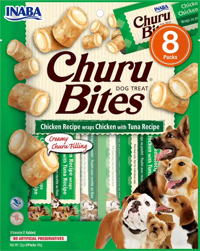 Dog Bites Chicken wraps with Tuna 8x12g Endast idag