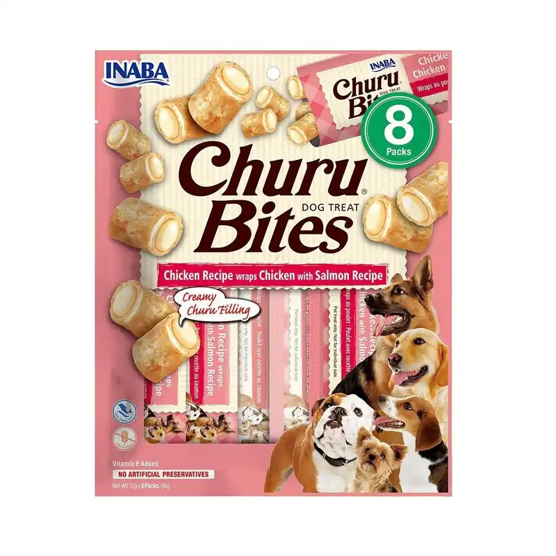 Sänkt pris Churu Hundgodis Wraps med Lax 8 st