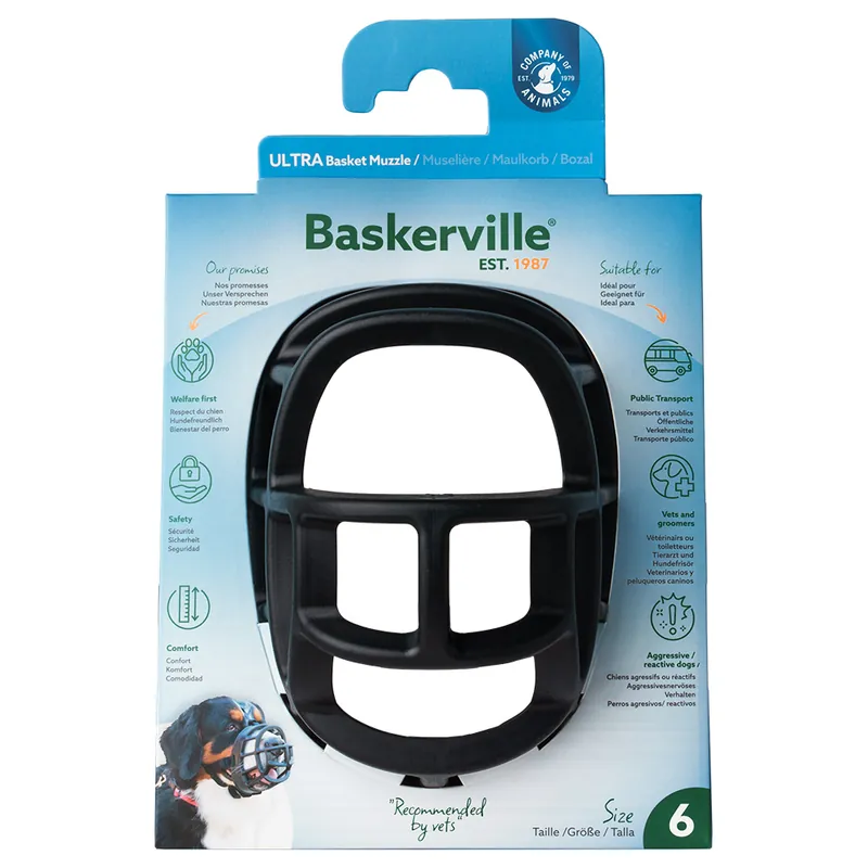 Baskerville Ultra 2.0 munkorg - Stl. 6 t.ex. rottweiler, grand danois Expressleverans