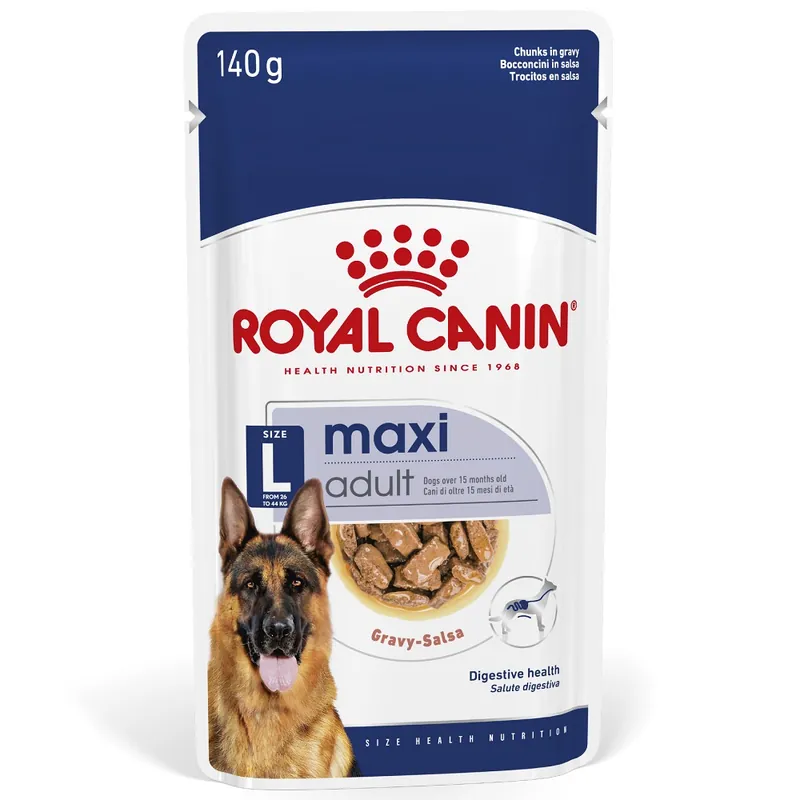 Nyhet Royal Canin Maxi Adult i sås - 10 x 140 g
