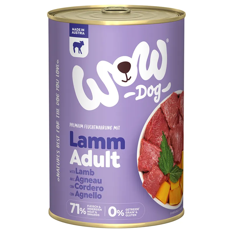 Köp online Ekonomipack WOW Adult 24 x 400 g - Lamm