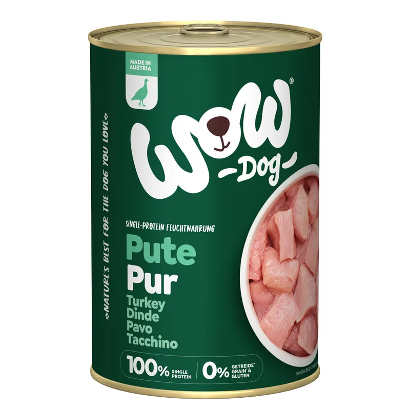 WOW Pur 6 x 400 g - Kalkon Begränsad tid