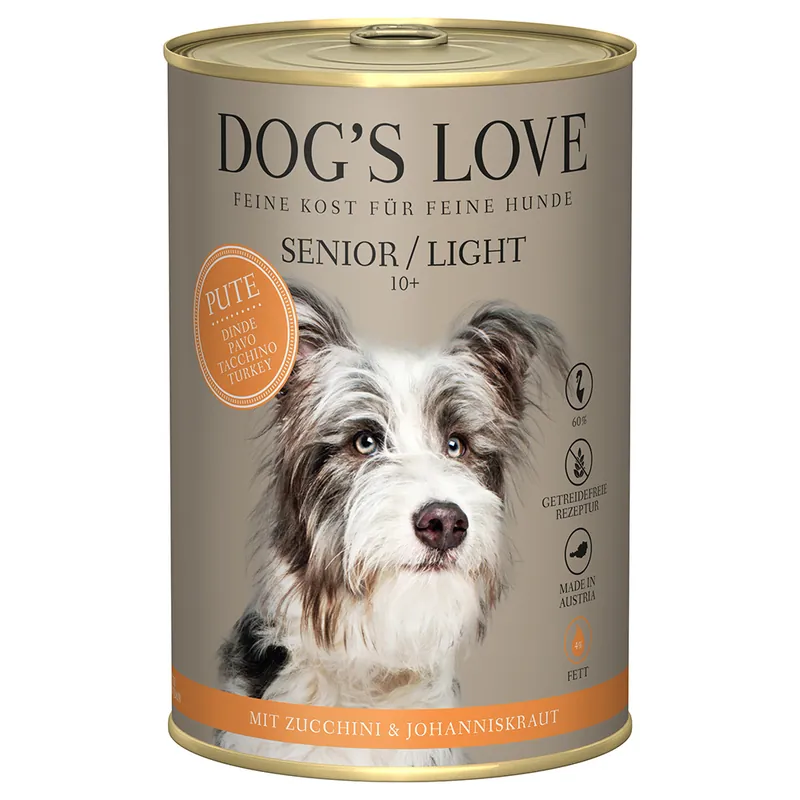 Ekonomipack Dog´s Love Senior 12 x 400 g - Kalkon Erbjudande