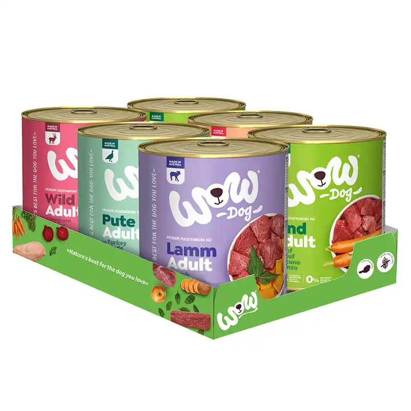 Populärt val WOW Adult 6 x 800 g - Mixpack (5 sorter)