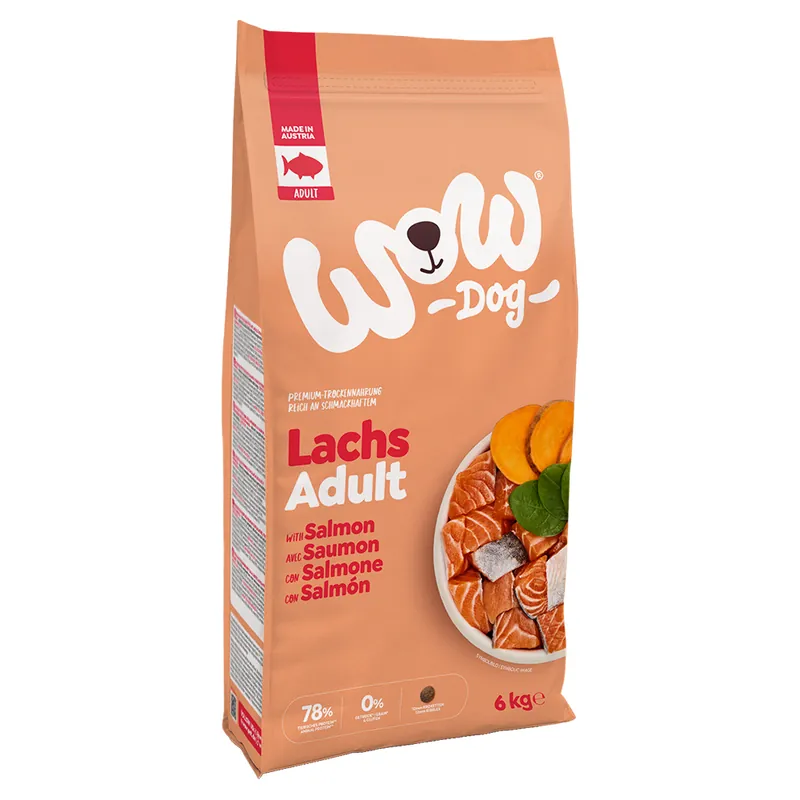 WOW Adult med lax - Ekonomipack 2 x 6 kg Populärt val