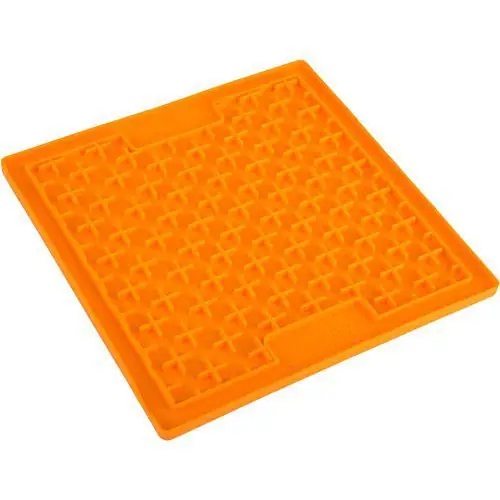 Beställ nu Buddy Slickmatta Hund - Orange Medium