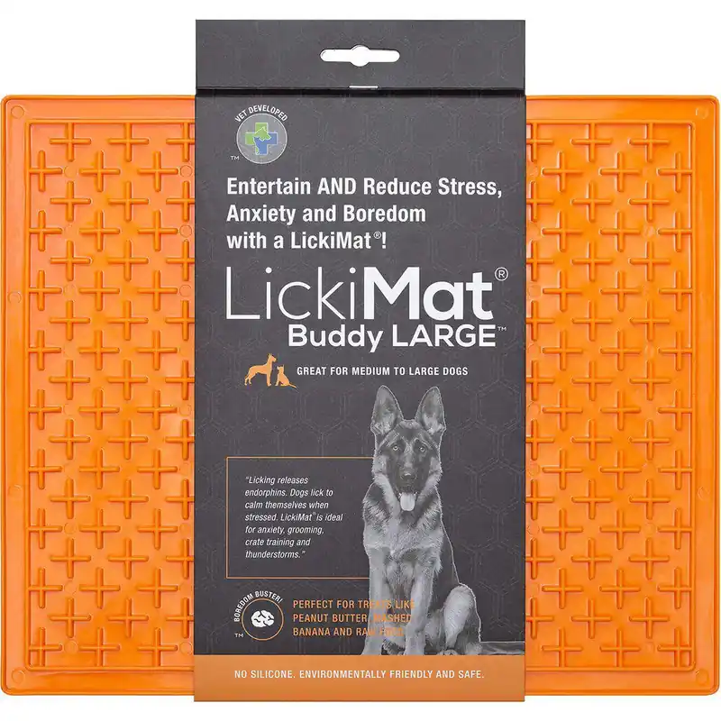 LickiMat Buddy X-Large orange 30,5 x 25,5 cm Erbjudande