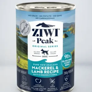 ZiwiPeak Makrill och Lamm för Hundar 12 x 390 g Begränsad tid