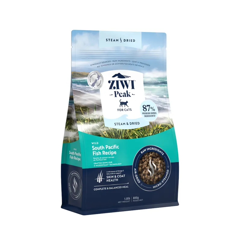 Ziwi Peak Steam & Torkad vild fisk från södra Stilla havet - 800 g I lager