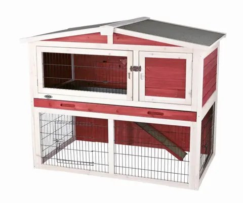 Utförsäljning Kaninhuset Björn - Röd/Vit