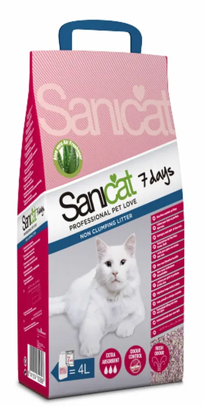 Sanicat strö med Aloe Vera - Rosa sand! 4l Extra rabatt