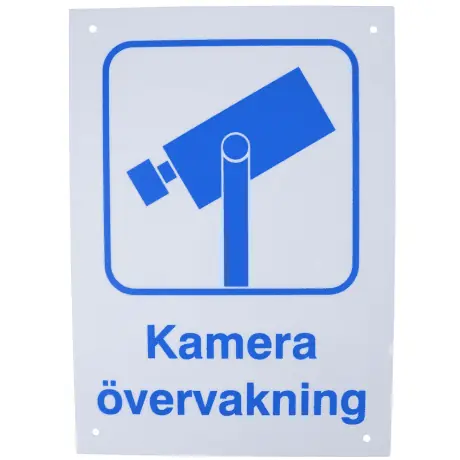 Skylt Kameraövervakning Willab Kundfavorit