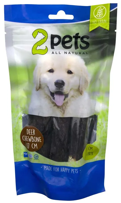 Erbjudandepris Hundtugg Tuggrulle m Hjort 17cm 3-pack 2Pets