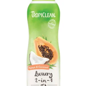 Kundfavorit Hundschampo & balsam Luxury 2 in 1 Papaya & Coconut Tropiclean