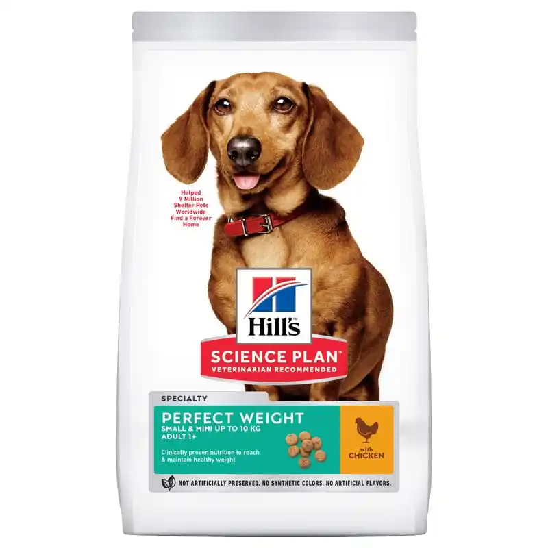 Expressleverans Hundfoder Adult Perfect Weight Small & Mini Hill‘s 1,5 kg