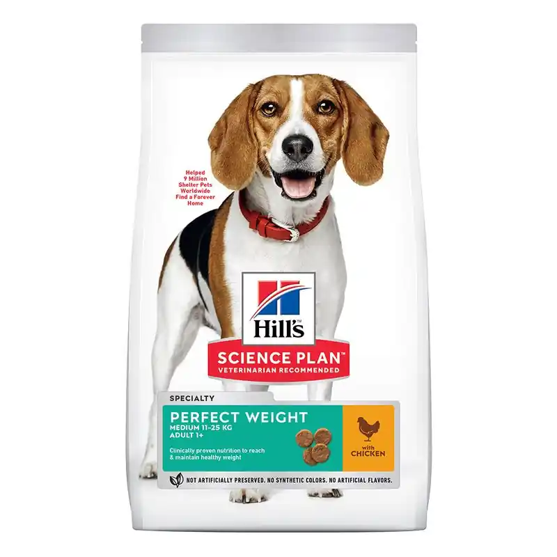 Sänkt pris Hundfoder Adult Perfect Weight Medium Hill‘s