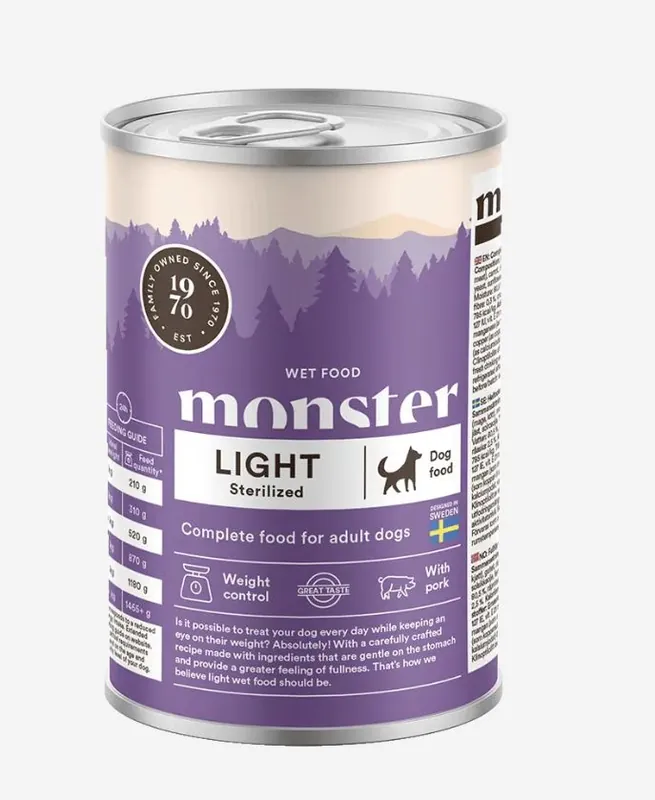 Hundfoder Burk 400g Monster Sista chansen