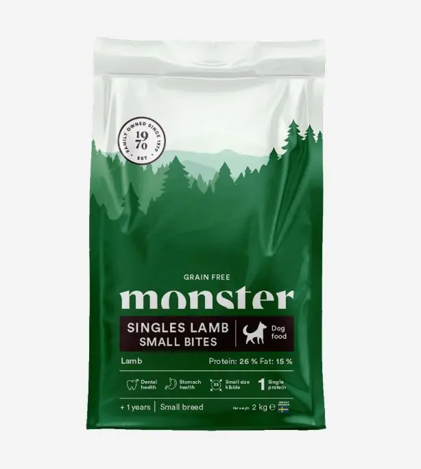 Nyhet Hundfoder Grain Free Lamb Small Bites Monster